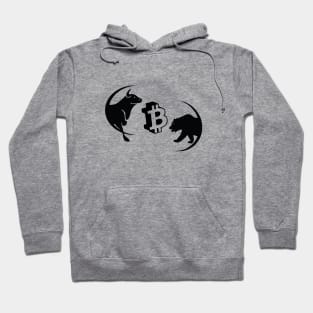 Bull Market vs Bear Market Bitcoin Hoodie